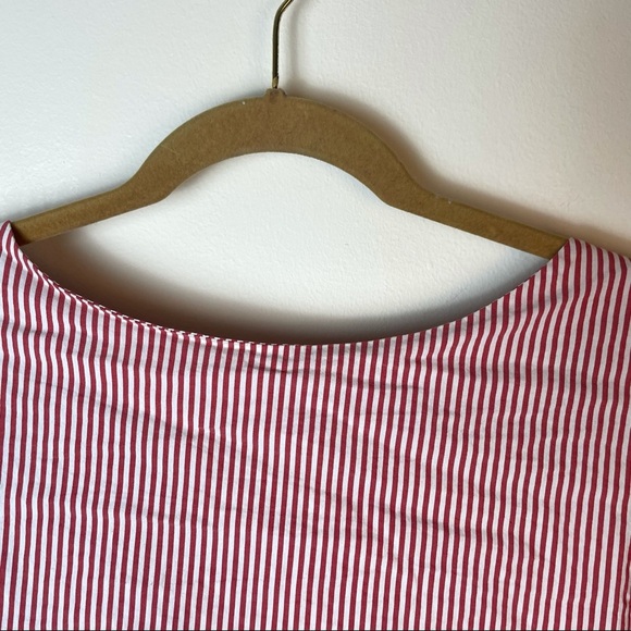 Zara Women Red and White Wrap Belt Blouse Size S - Picture 4 of 10